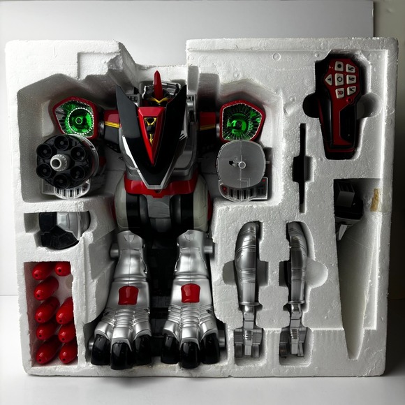 Power Rangers Time Force Quantasaurus Rex Q-Rex Megazord Complete In Box 2001 - Picture 9 of 15